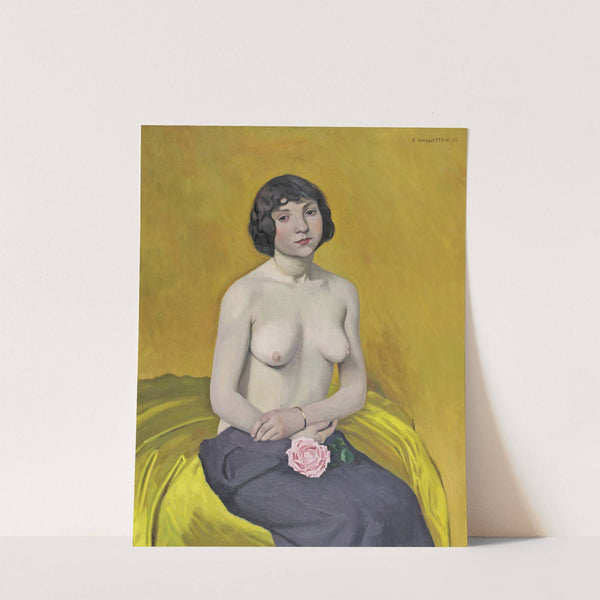 Woman With Rose (1914) by Félix Vallotton