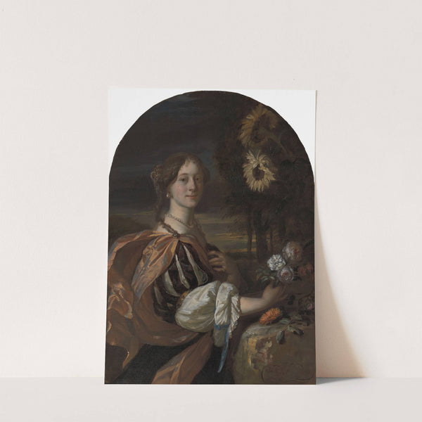 Woman with Sunflowers by Carel de Moor II