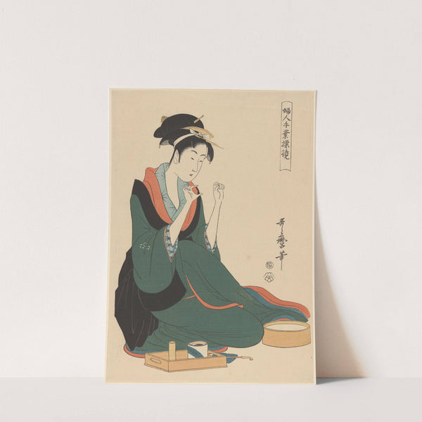 Woman with Thread (late 18th century – ca. 1806) by Kitagawa Utamaro