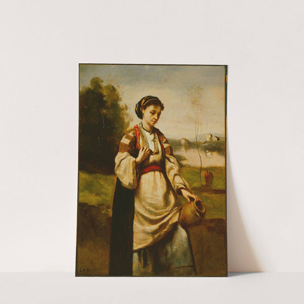 Woman with Water Jar by Jean-Baptiste-Camille Corot