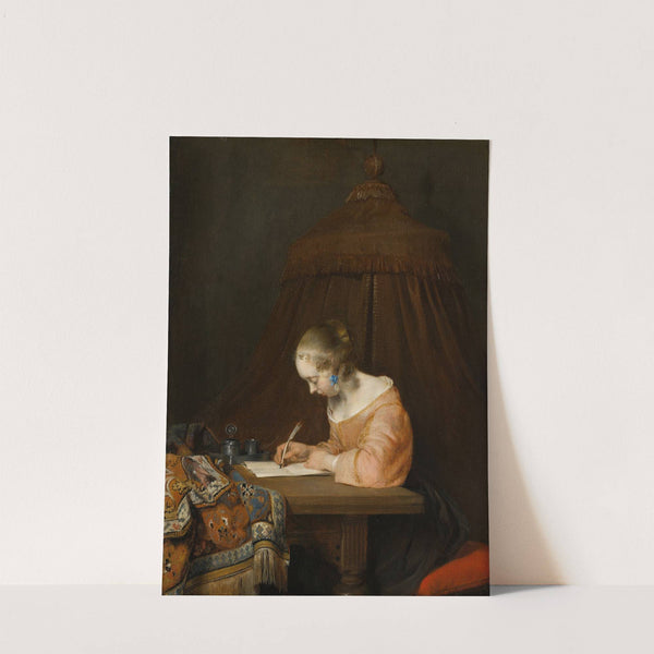 Woman Writing a Letter by Gerard ter Borch