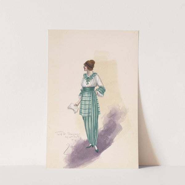Woman’s costume design (1914) by Will R. Barnes