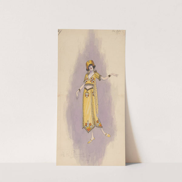 Woman's costume; Long yellow skirt, 4 by Will R. Barnes
