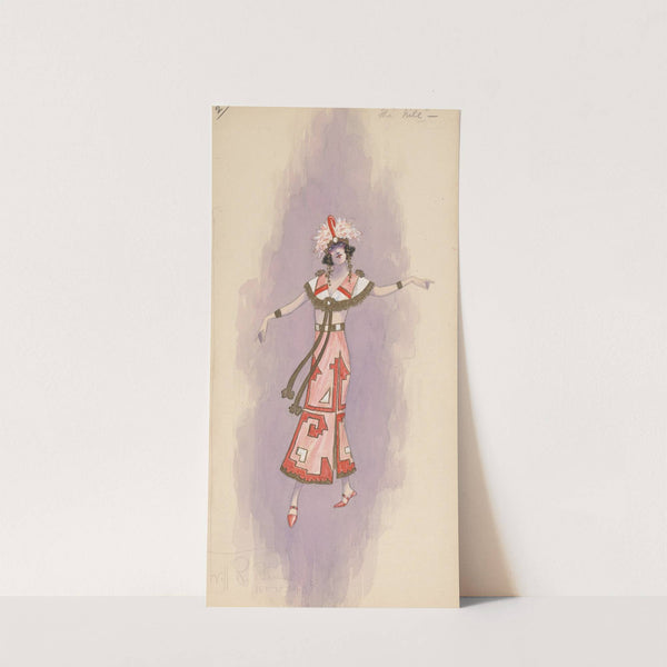 Woman's costume; Pink dress, 2 by Will R. Barnes