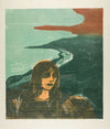 Woman’s Head against the Shore