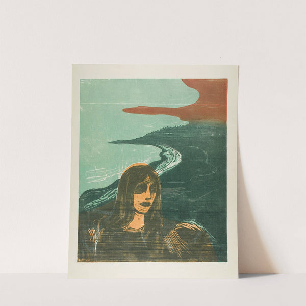 Woman’s Head against the Shore (1899) by Edvard Munch