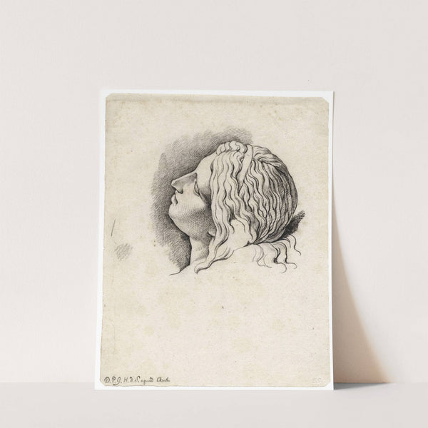 Woman’s head, bent backwards by David Humbert de Superville