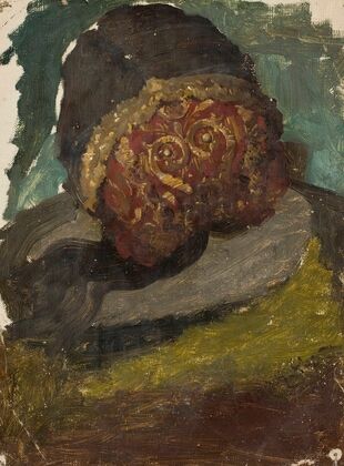 Woman’s head in a cap, back view, study for the painting âDefence of Olsztyn by KarliÅskiâ