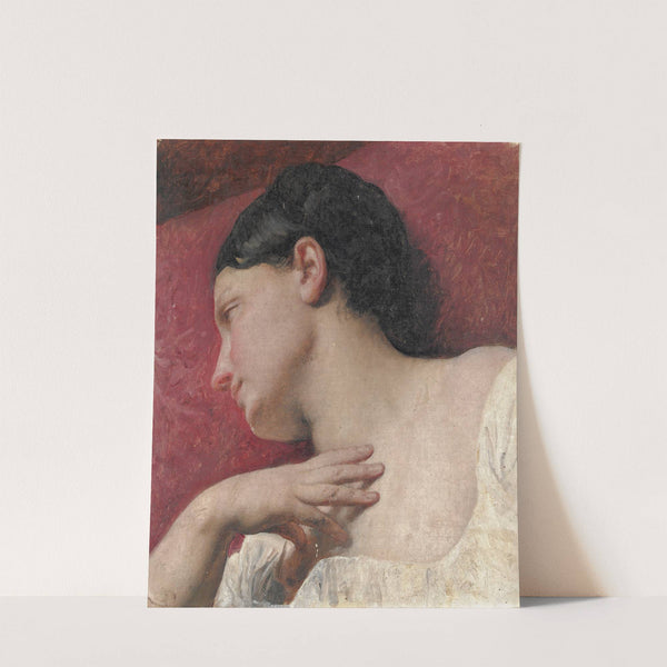 Womans Head (Study) by Francesco Hayez