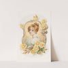 Woman’s Portrait Enframed with Yellow Roses (ca. 1861–1897) by Louis Prang & Co.