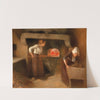 Women Baking Bread in Bretagne by Constantin Le Roux