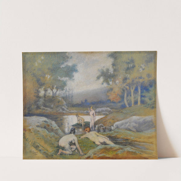 Women bathing by Eduardo Sívori