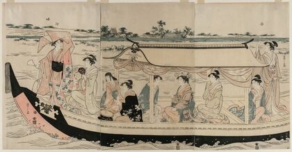 Women in a Pleasure Boat on the Sumida River — size preview