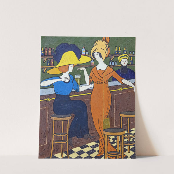 Women in cafe (1910) by Georges Gaudion