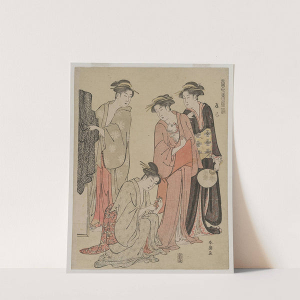 Women of the Tatsumi District (from the series Eastern Customs of the Present Day) by Katsukawa Shunchō