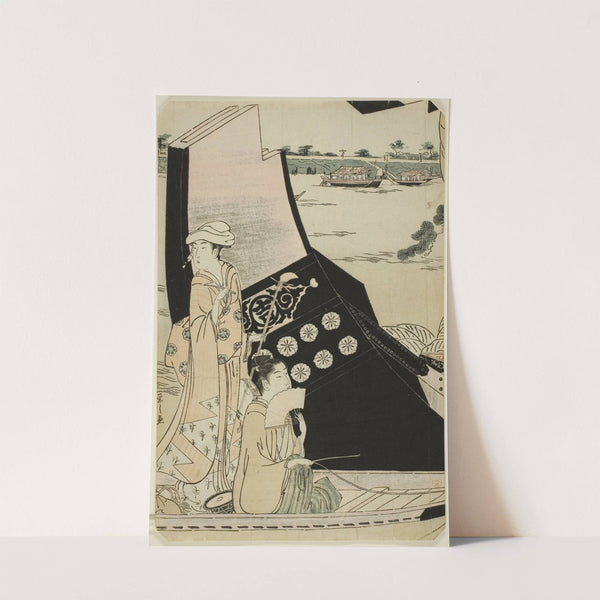 Women on a Pleasure Boat (c. 1790) by Chōbunsai Eishi