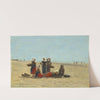Women on the Beach at Berck (1881) by Eugène Boudin