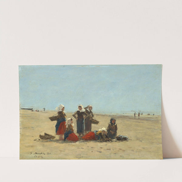 Women on the Beach at Berck (1881) by Eugène Boudin