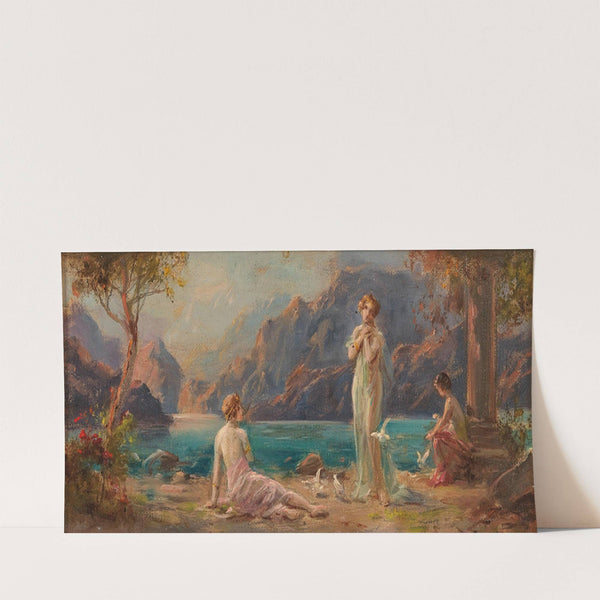 Women on the Lakeside by Hans Zatzka