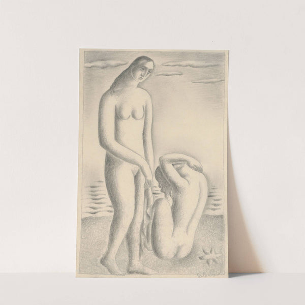 Women on the seashore by Mikuláš Galanda