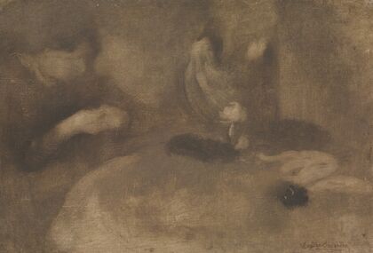 Women Sewing at a Table
