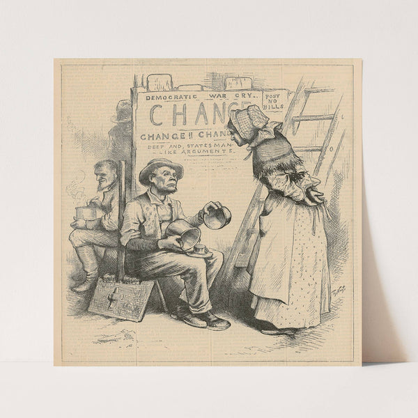 Women will never be statesmen (1880) by Thomas Nast