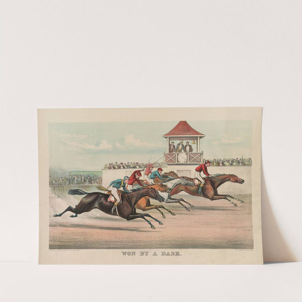 Won by a dash (1892) by John Cameron