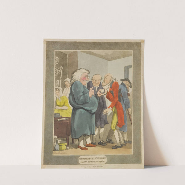 Wonderfully mended. Should’t have known you again!!. (1808) by Thomas Rowlandson