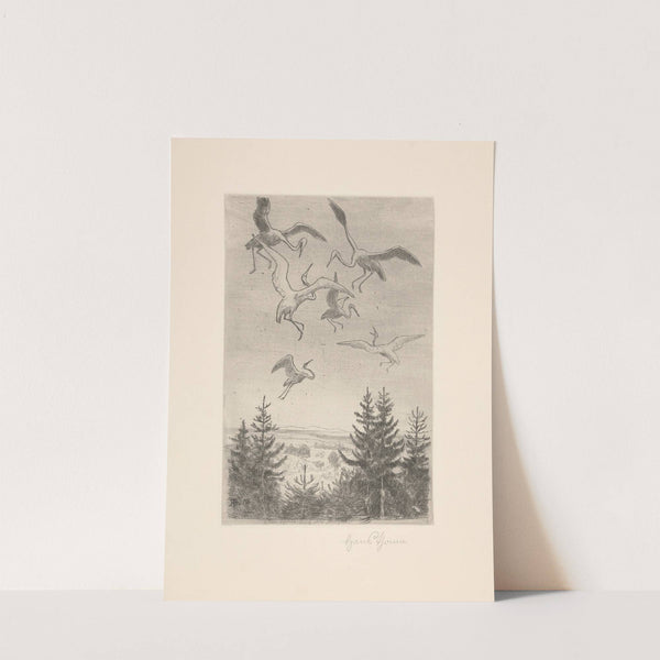 Wonne des fliegens II (The delight of flight II) (1912) by Hans Thoma