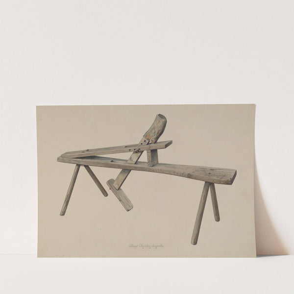 Wood Carver's Bench by Lloyd Charles Lemcke