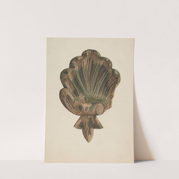 Wood Carving - Shell by Joseph Ficcadenti