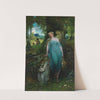 Wood nymph and shepherd (1905) by Ferdinand Leeke