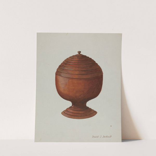 Wood Sugar Bowl by David S. De Vault