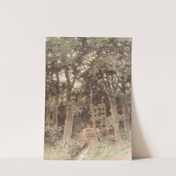 Wood With Well by Carl Theodor Reiffenstein