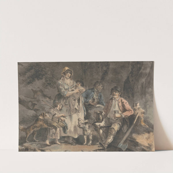 Woodcutter and His Family by Julius Caesar Ibbetson