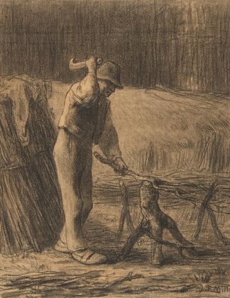 Woodcutter Trimming Faggots