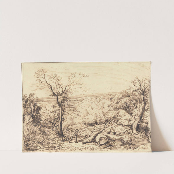 Woodcutters in a Forest by John Linnell