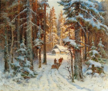 Woodcutters returning home