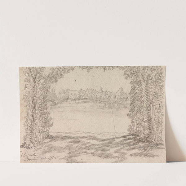 Wooded Clearing, with a River Landscape and Cottage by Henry Swinburne