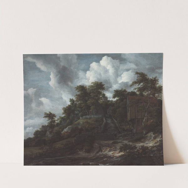Wooded hillside with a view of Bentheim Castle (from 1655 until 1660) by Jacob van Ruisdael