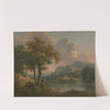 Wooded Hilly Landscape by Abraham Pether