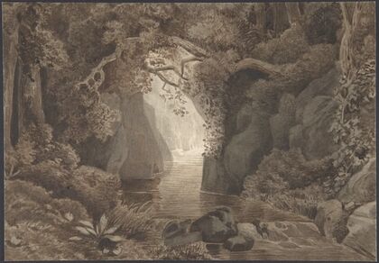 Wooded Landscape with a Creek — size preview