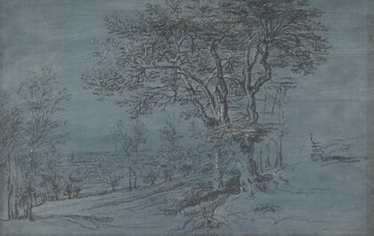 Wooded Landscape with a House by a River