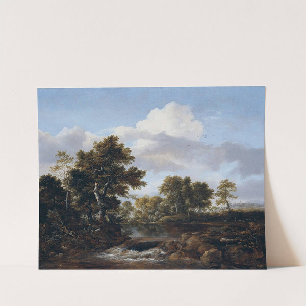 Wooded Landscape with a Stream (between 1665 and 1668) by Jacob van Ruisdael