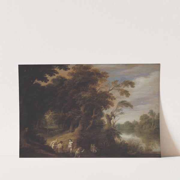 Wooded Landscape with Bathing Nymps by Alexander Keirincx