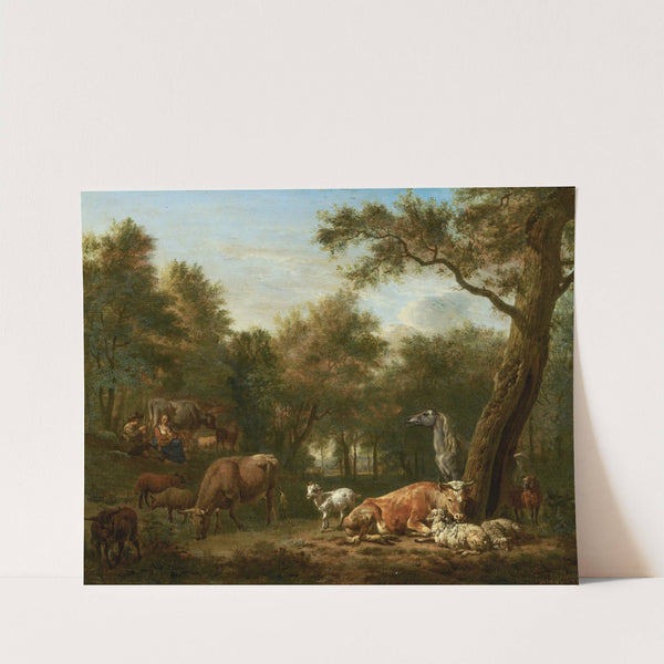 Wooded Landscape with Cattle (1663) by Adriaen van de Velde