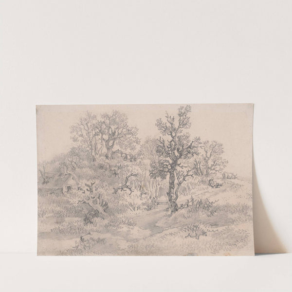 Wooded Landscape with Cottage, Cowherd, and Cow by Thomas Gainsborough