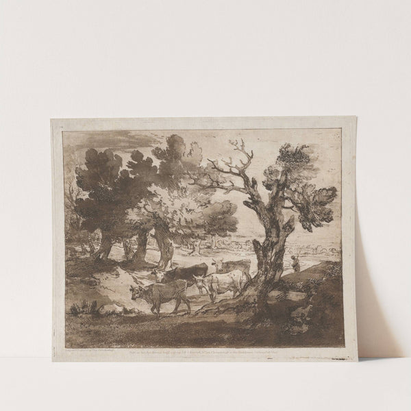 Wooded Landscape with Herdsman and Cows (c. 1780–1785) by Thomas Gainsborough