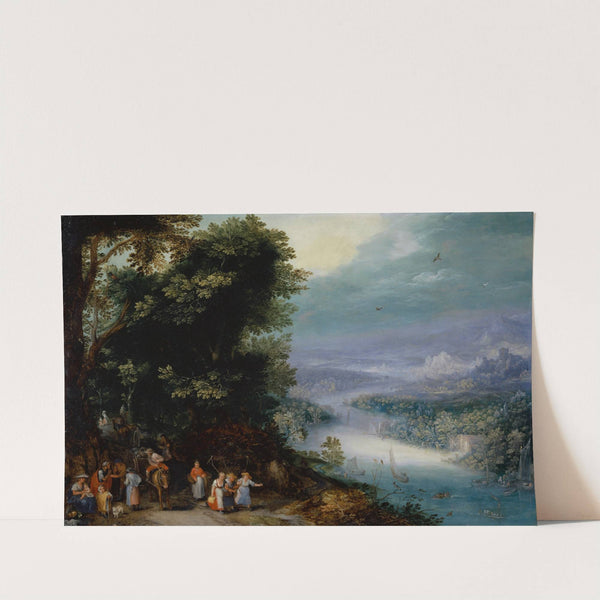 Wooded River Valley with Road by Jan Brueghel The Elder