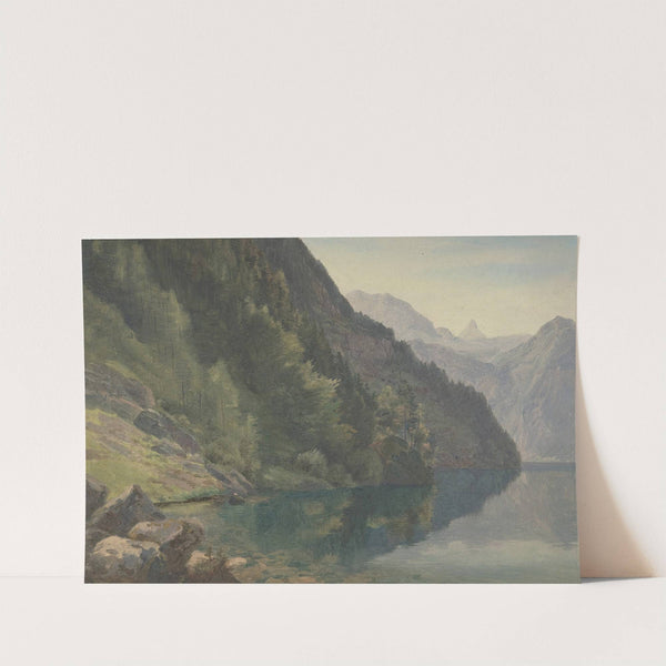 Wooded Shore at the King Lake (Königsee) by Johann Heinrich Schilbach